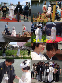 潮来花嫁さん＠あやめ祭り（緑川家）
